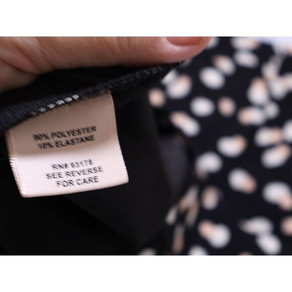 Philosophy Womens Dot Print Back Zip Skirt Black/Pink/White Size 12 Midi - Picture 5 of 10